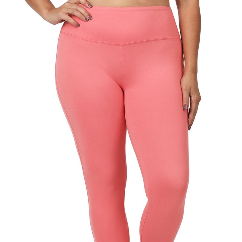 NWT Zenana PLUS BRUSHED MICROFIBER FULL LENGTH LEGGINGS